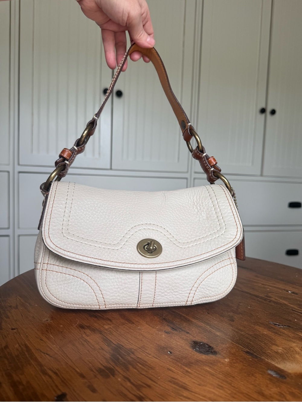 Coach pebbled leather Chelsea handbag